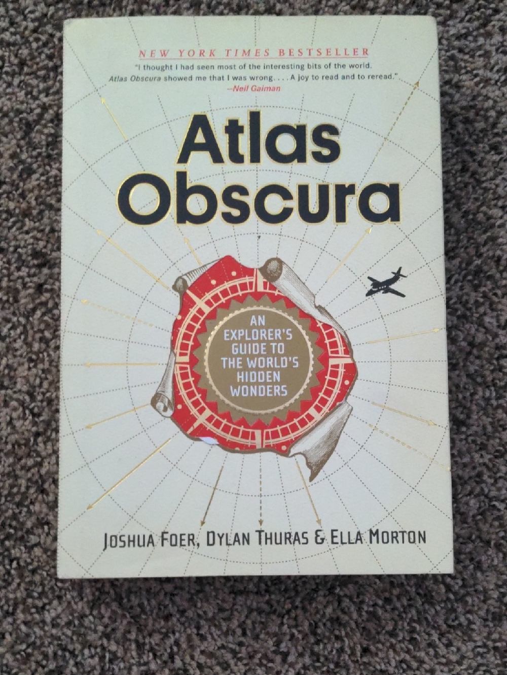 Atlas Obscura Coffee Table Book — Cream & Red